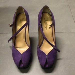 YLS tribute pumps sandals purple size 37.5